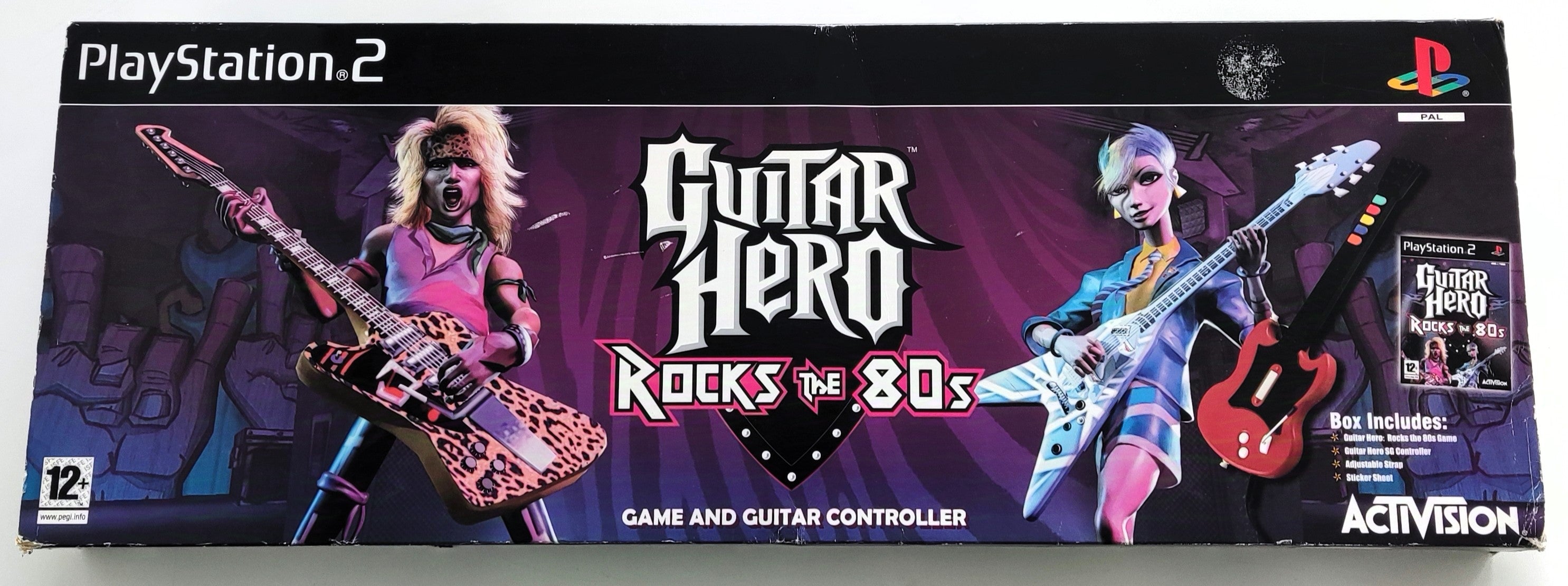 Playstation 2 PS2 Guitar Hero Rocks The 80´s Bundel