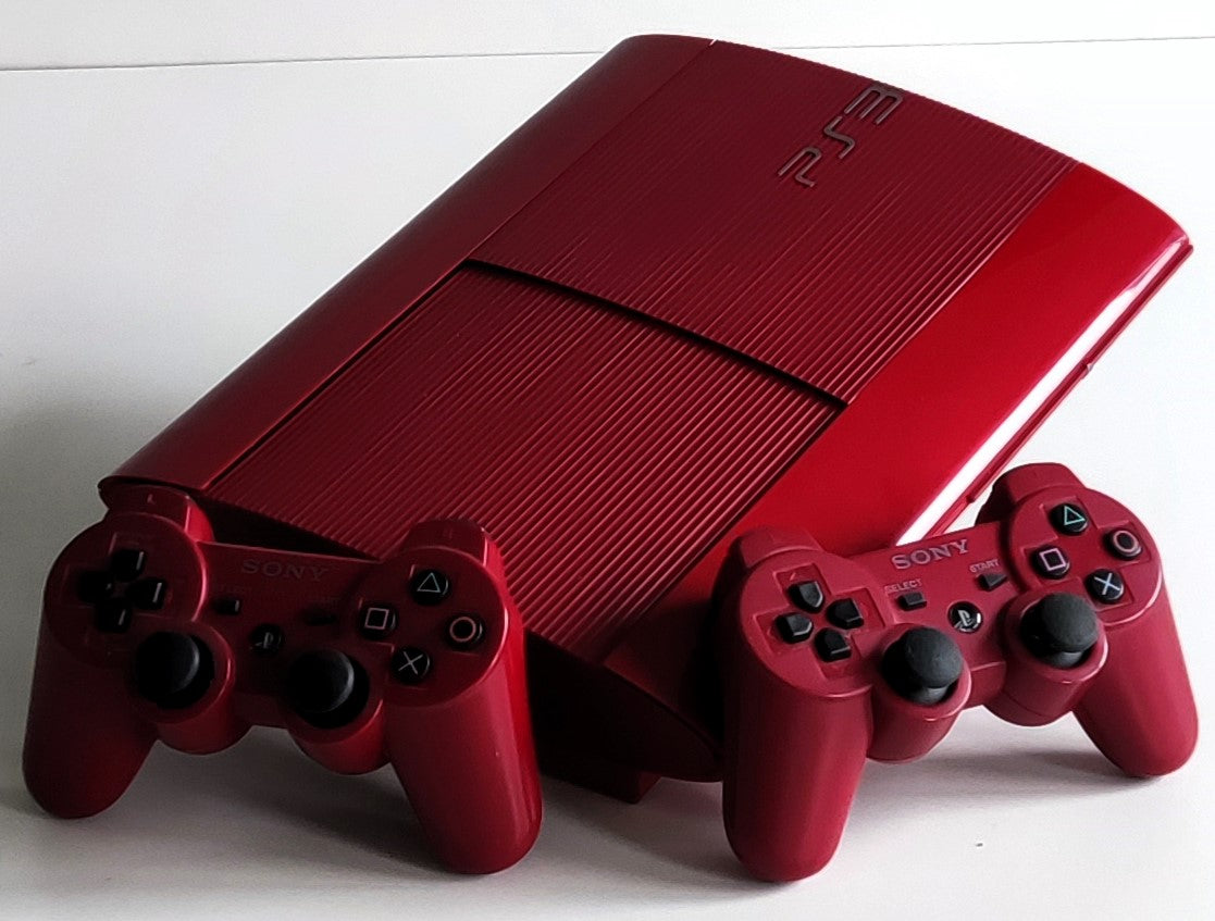 Playstation 3 PS3 Super Slim Garnet Red