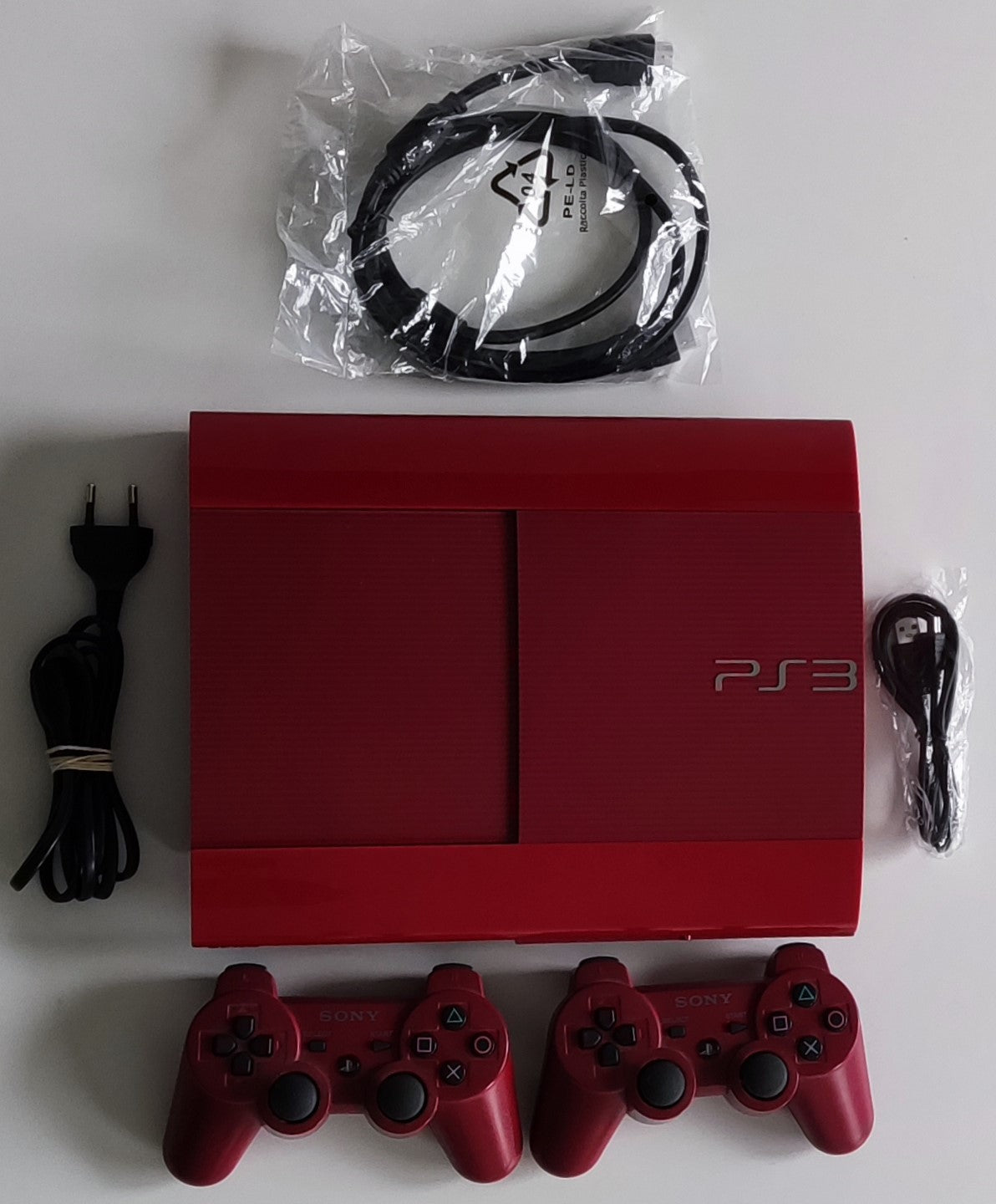 Playstation 3 PS3 Super Slim Garnet Red