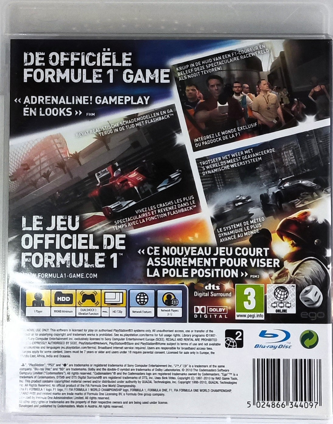 PS3 F1 2010