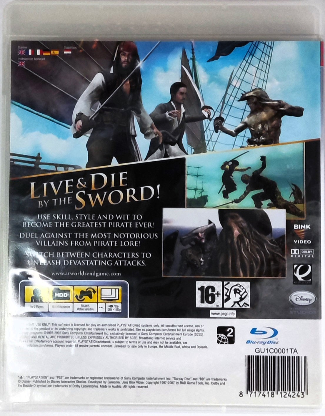 PS3 Pirates of The Caribbean At World's End