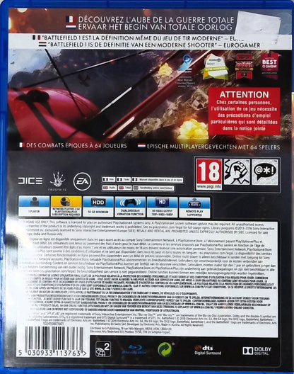 PS4 Battlefield 1