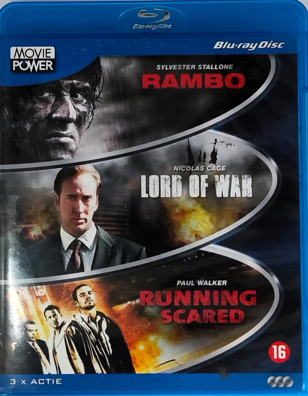 Movie Power 3 x Actie Rambo/Lord of War/Running Scared