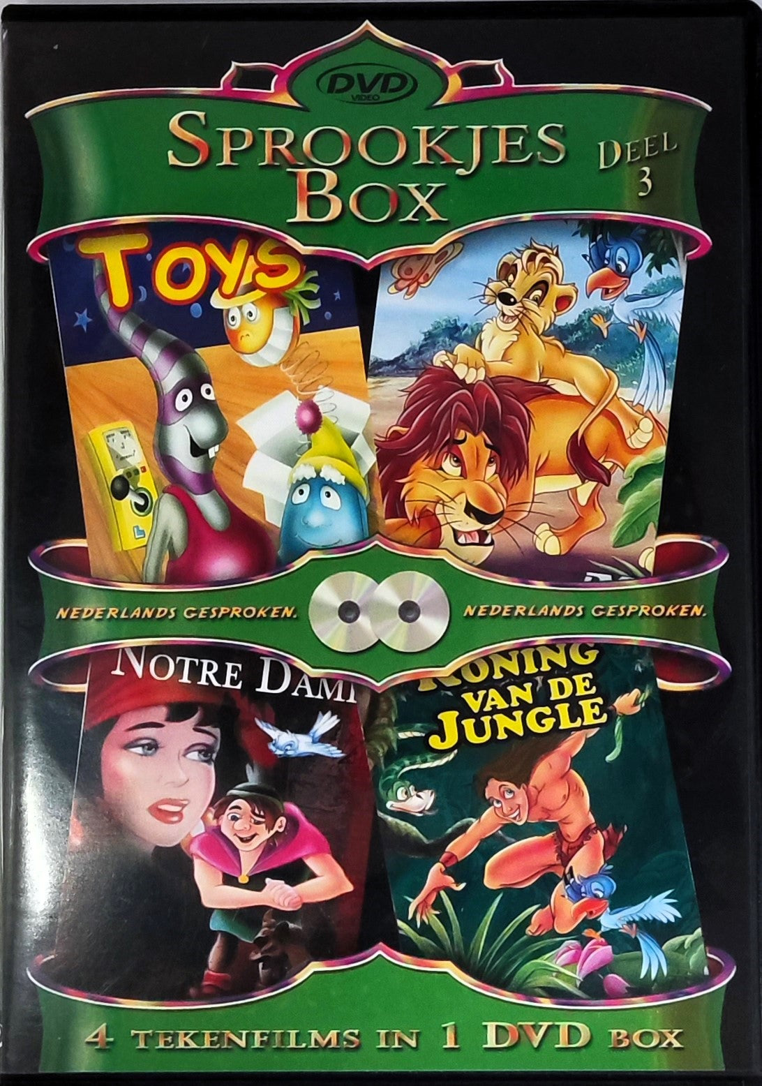 Coffret Contes de Fées Partie 3 4 dessins animés dans 1 coffret