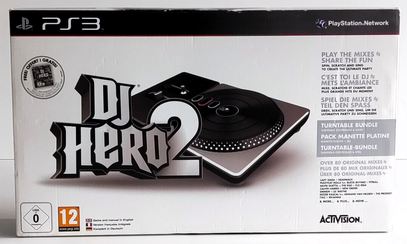 Playstation 3 PS3 DJ Hero 2 Bundel