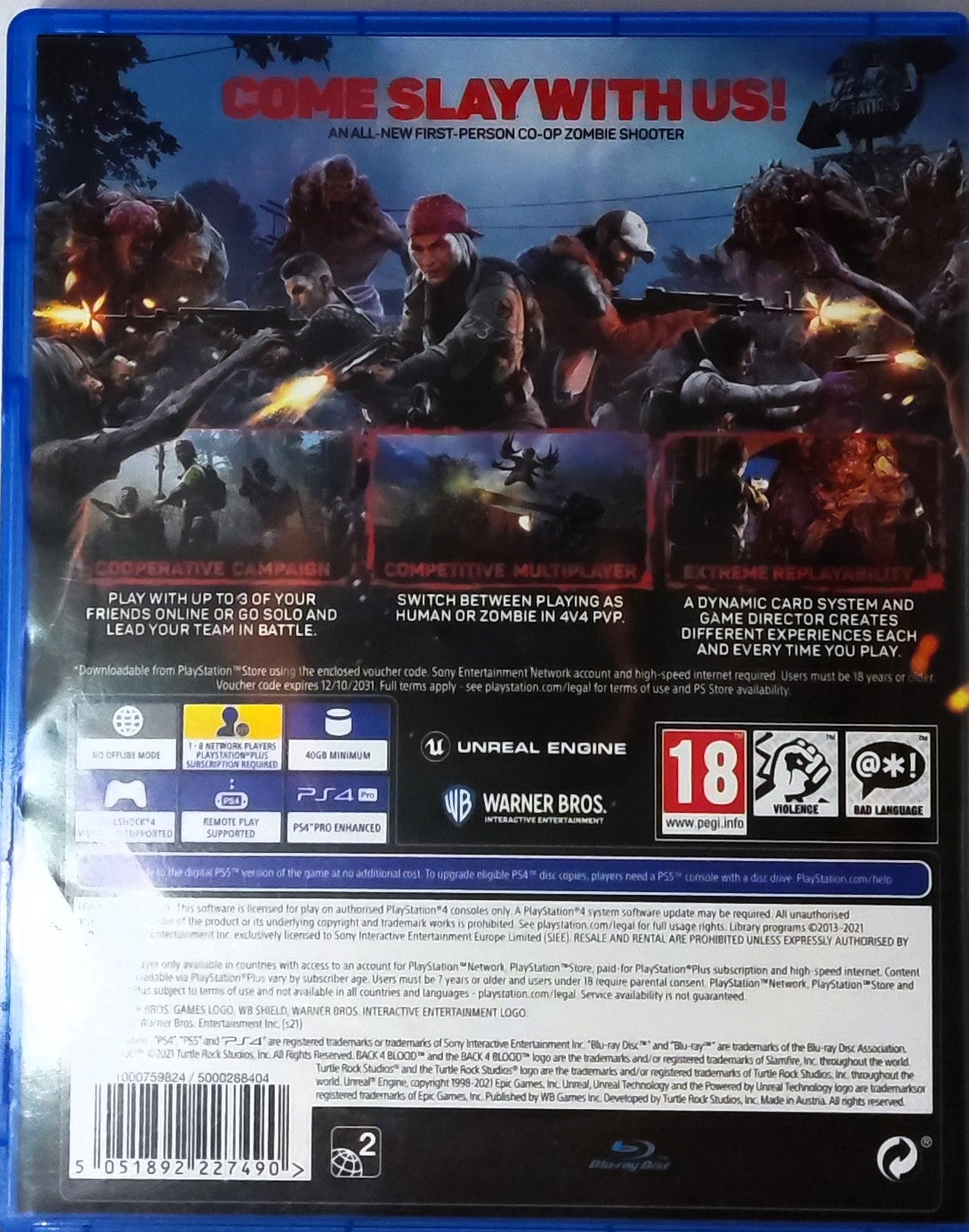 PS4 Back Blood