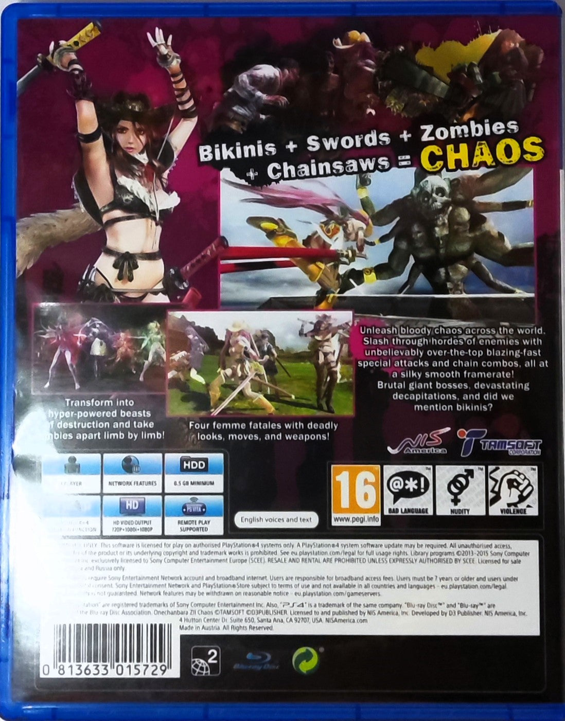 PS4 Onechanbara Chaos