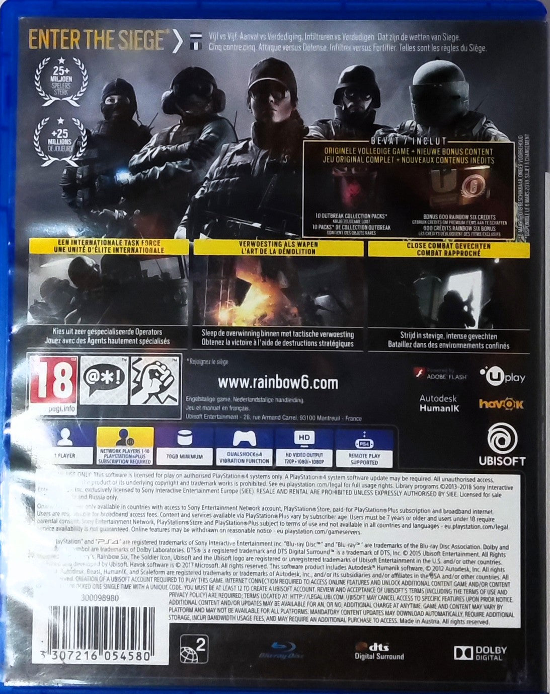 PS4 Rainbow Six  Siege Advanced Edition