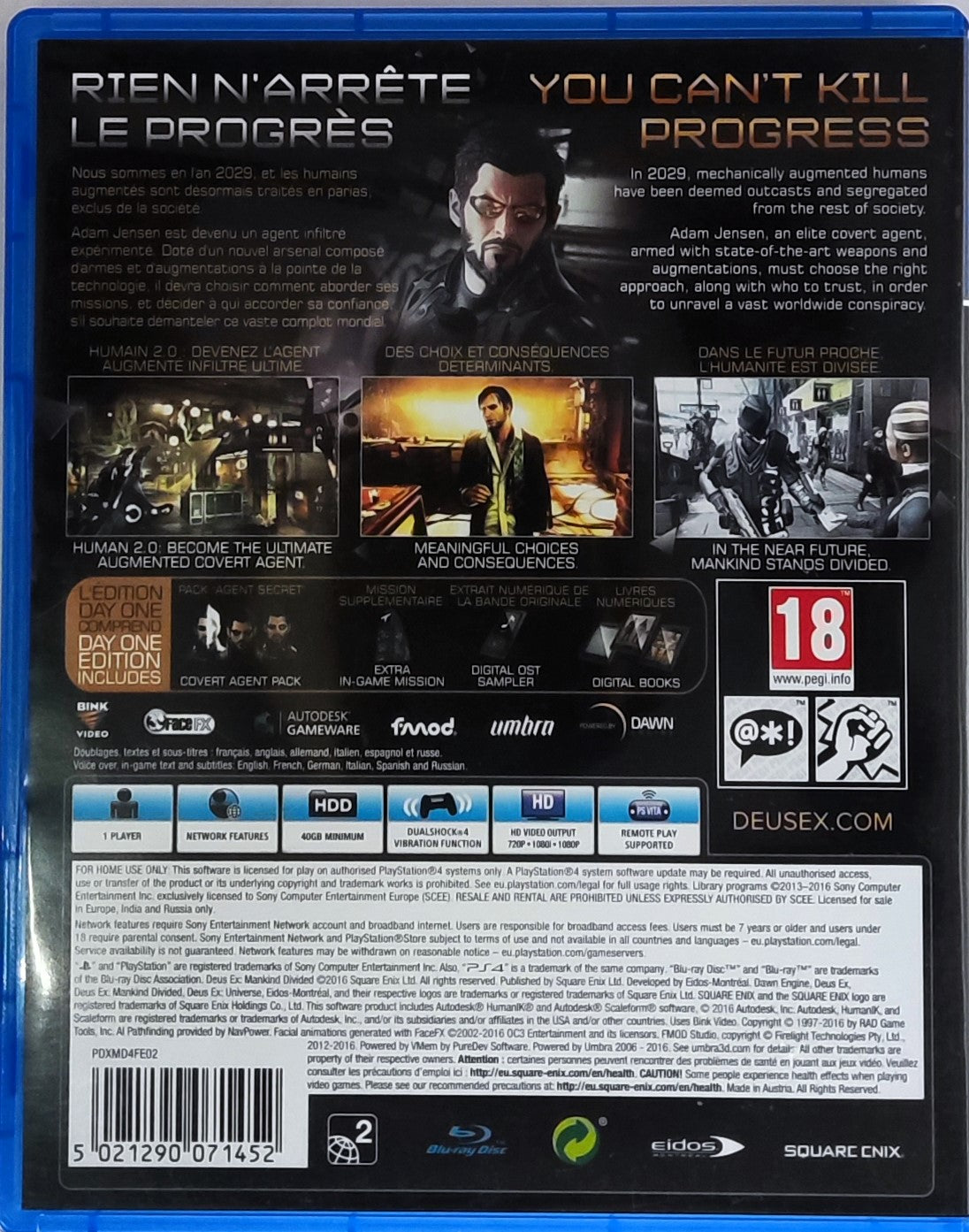 PS4 Deus Ex Mankind Devided