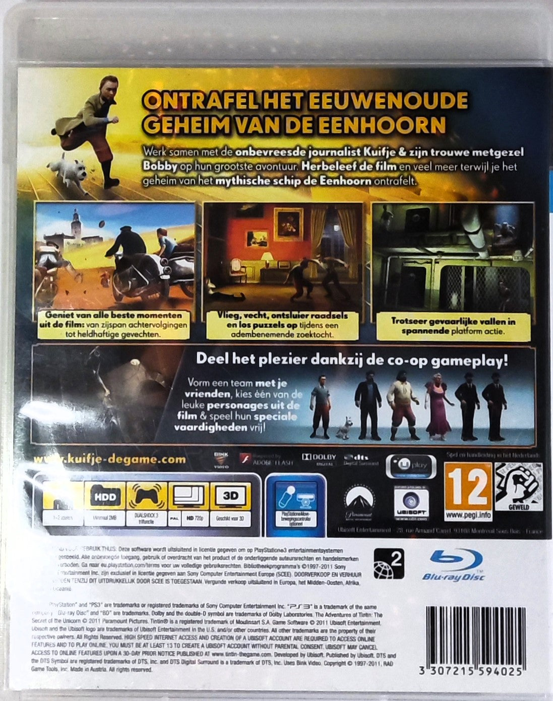 PS3 Tintin Le Secret de la Licorne