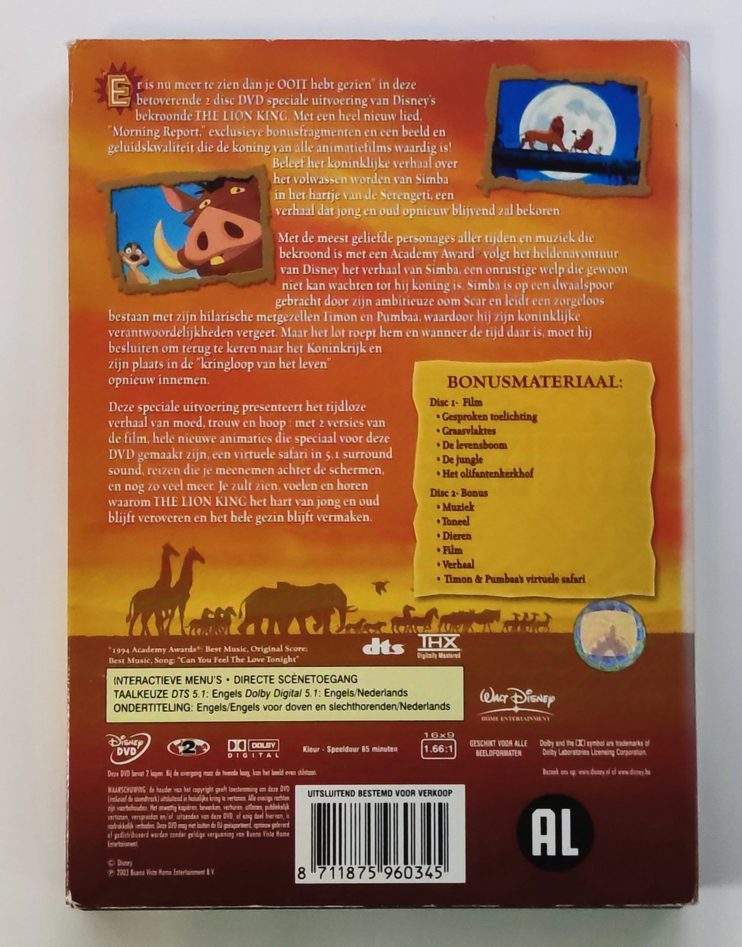 The Lion King 2-Disc Speciale Uitvoering